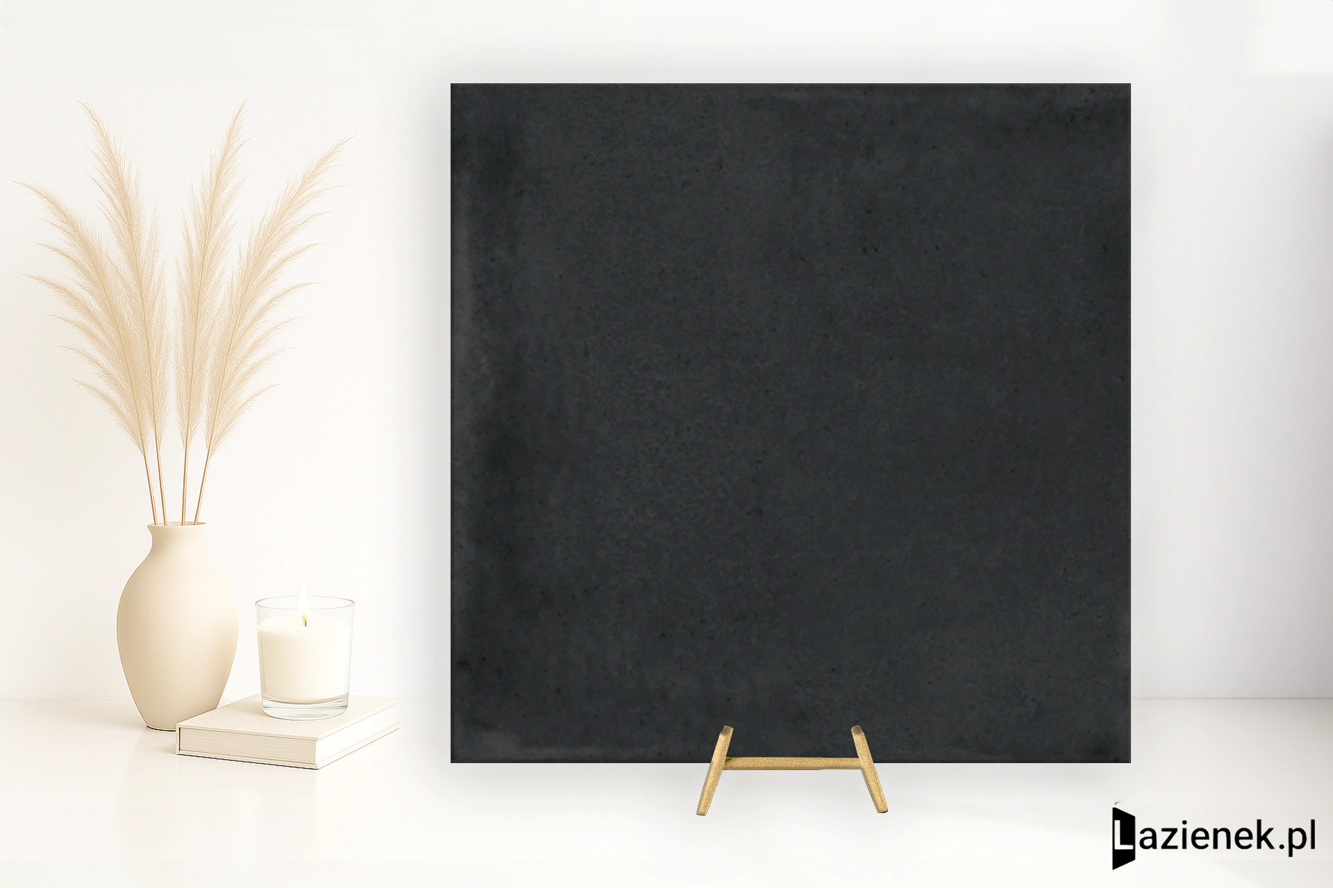La Fabbrica Ava Small Black błyszcząca 10x10 cm gr. 9 mm - płytka nierektyfikowana / (L)180061
